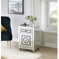 thumbnail image 1 of Noralie Accent Table Boasting Mirrored Exterior & Faux Diamonds, Fully Assembled, 1 of 6