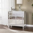 thumbnail image 1 of Glamorous Mirrored Bling Two Door Storage Accent Cabinet, 1 of 8