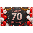thumbnail image 1 of Glamorous Sparkling 70th Birthday Backdrop Banner Party Decoration Background for Photography Props Birthday Party Celebrations Photo Booth Decor, 1 of 8
