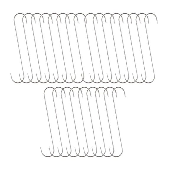 Glamos Wire 12 inch Heavy-Duty Extension Hook, 25-pack – Galvanized Steel for Bird Feeders, Hanging Baskets & Outdoor Décor