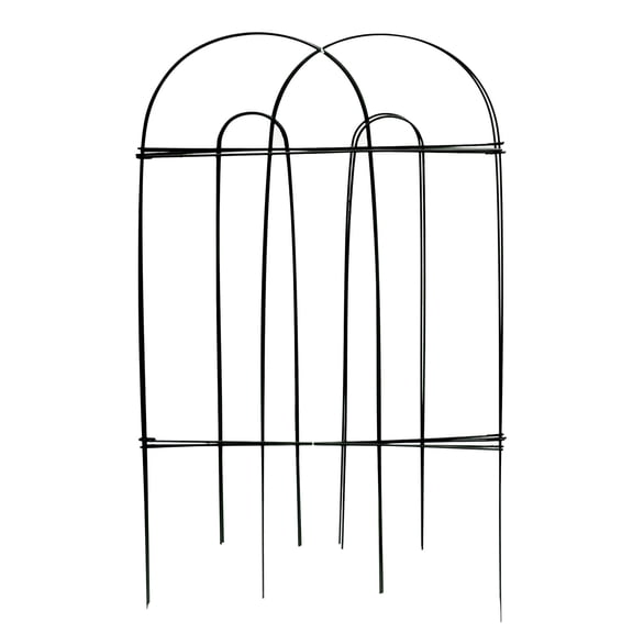 Glamos Wire 32 inch x 8 foot Black Round Folding Fence 16 feet total