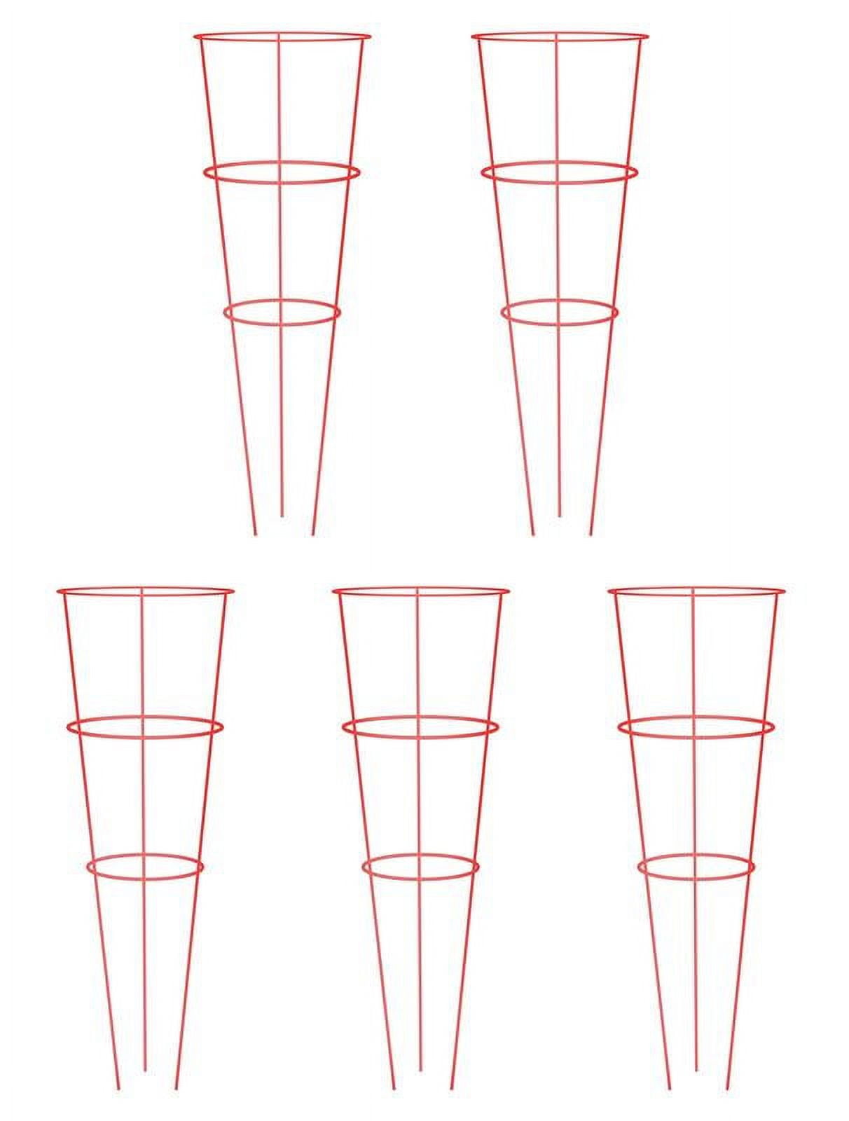 42 in. Red Heavy Duty Plant Support (5-Pack) 42 in. Red Heavy Duty Plant Support (5-Pack)