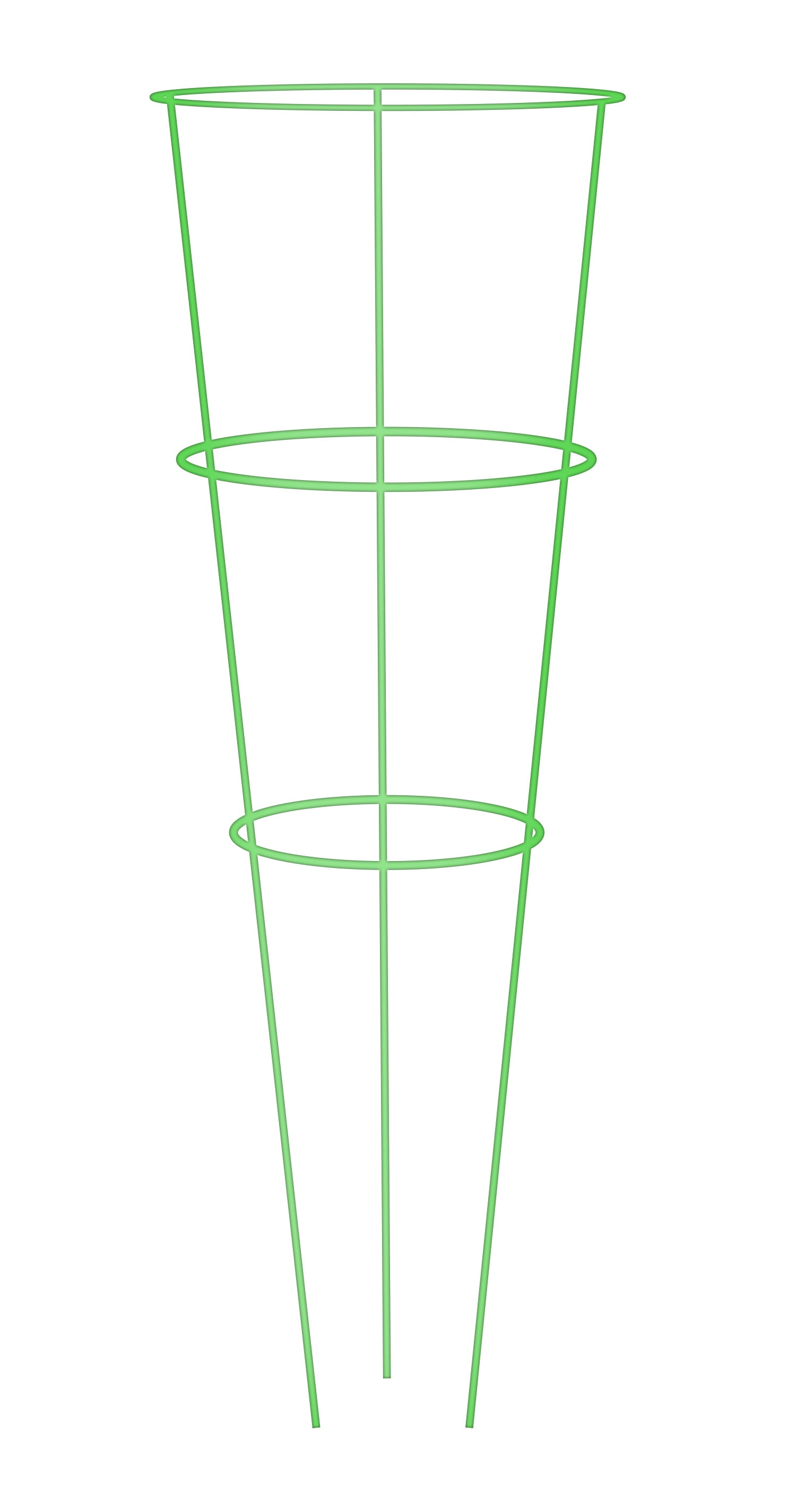 Glamos - Wire 42 in., Light Green, Heavy Duty Tomato Cages