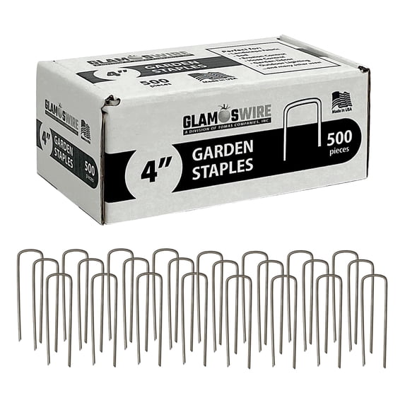 Glamos Wire 4 inch Steel Landscape Staple 500 pack