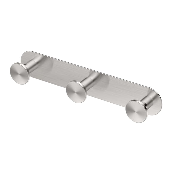 Gatco 1286 Glamour All Modern Décor 11" Triple Robe Hook, Satin Nickel