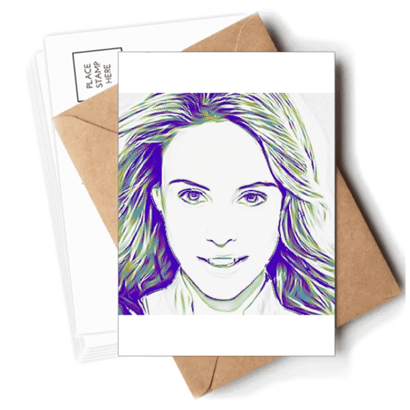Glamour American Fashionable Pulchritude Postcards Envelopes Blank Note Cards Mailing