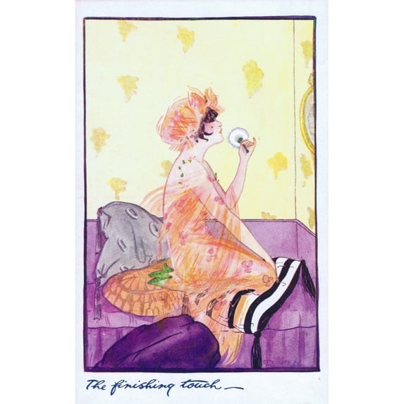 Glamour Art Deco Postcard By Dolly Tree Poster Print By Mary Evans Jazz Age Club Collection