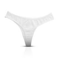 thumbnail image 1 of Glamour Boutique Gaff Thong Underwear Male Female Tucking Panties White 2 pack, 1 of 7
