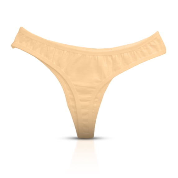 Glamour Boutique Gaff Thong Underwear Male Female Tucking Panties Xlarge Beige 2 pack