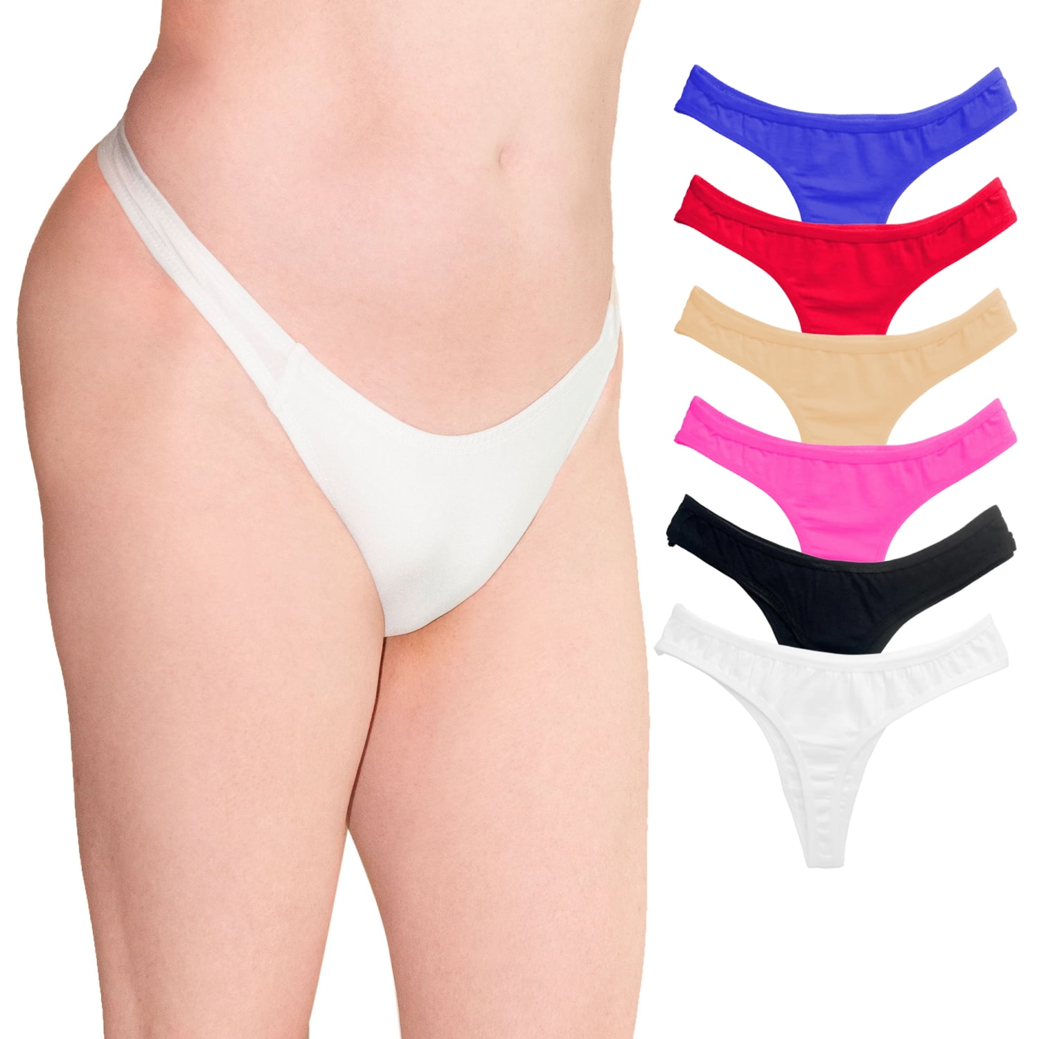 Tucking Gaff Panties For Men and Trans-Women, Thong-Style Beige Medium 
