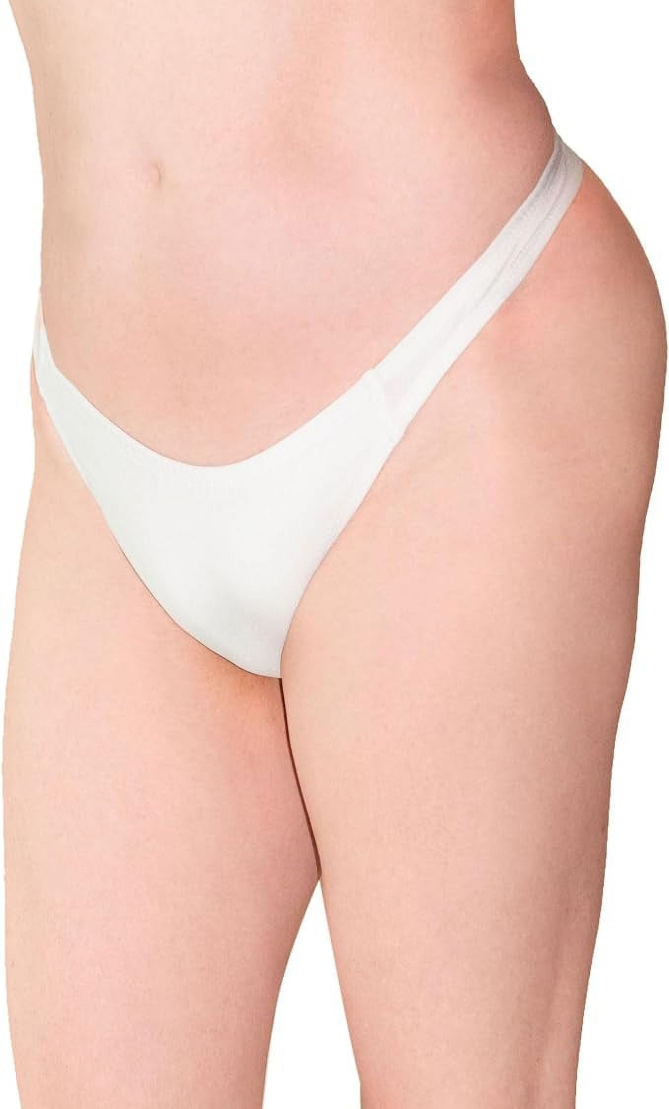 Glamour Boutique's Gaff Thong Underwear Male-to-Female Tucking Panties  (Medium, White) 
