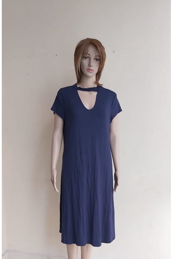 Womens Maternity Dress Size XL Navy