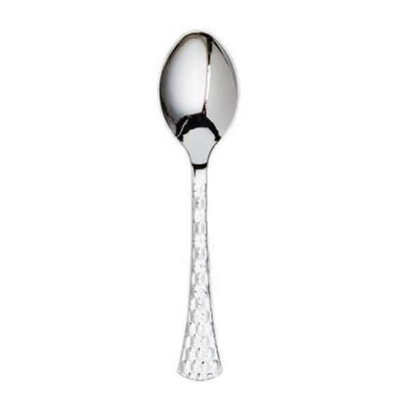 Glamour Collection Extra Heavyweight Disposable Table Spoons SILVER