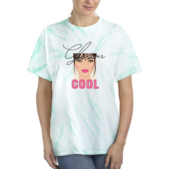Glamour Cool Girl Art Tie Dye Cyclone Women -Image by Shutterstock, Female x-Large