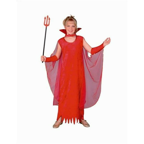 Glamour Devil Girl Costume - Size Child-Medium