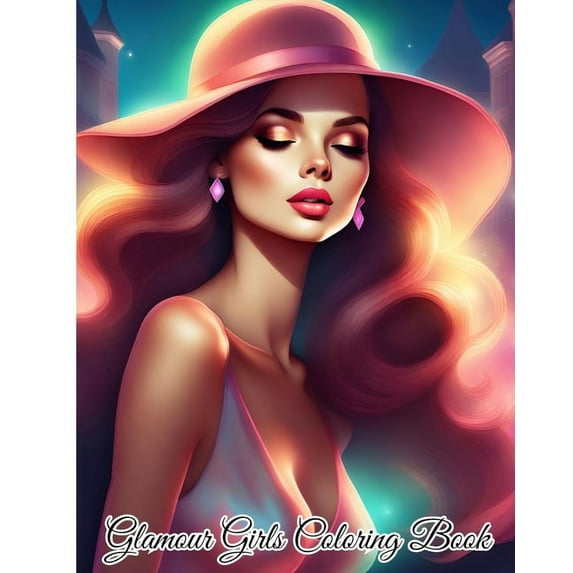Glamour Girls Coloring Book: Dazzling and Trendy Designs, A Sparkling Coloring Book for Fashionable Adults, (Paperback)