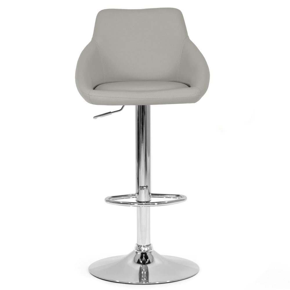 Set of 2 Barton Black Metal Backless Bar Stool
