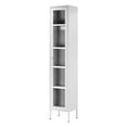 thumbnail image 1 of Avis 71-inch White Metal Cabinet with Clear Door, 1 of 2