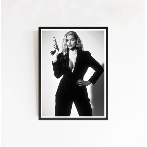 Glamour Model Anna Nicole Smith Retro Studio Monochromatic Vintage Photography Art Version Beta, Stretched Canvas