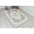thumbnail image 1 of Glamour Thick Plush Oriental Area Rug Traditional Carpet Floral Medallion Design-206 (6'6"x9'2",Frost), 1 of 2
