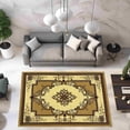 thumbnail image 1 of Glamour Thick Plush Oriental Area Rug Traditional Carpet Floral Medallion Design-206 (7'8"x7'8" Round,Beige), 1 of 6