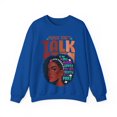 thumbnail image 1 of Glamour Queen Unisex Heavy Blend™ "Crewneck Sweatshirt Please Don't Talk" Logo, Royal, 1 of 4