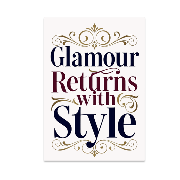 Glamour Returns with Style - Modern Luxe Decor Enthusiast - 13x19 Poster Print