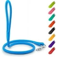 thumbnail image 1 of Glamour Rolled Leather Dog Leash for Small Medium and Large Dogs | Heavy Duty Strong Leather Puppy Leash for Outdoor Walking Running Training | Strong Dog Leashes for Large Breed Dogs - Blue, 1 of 6