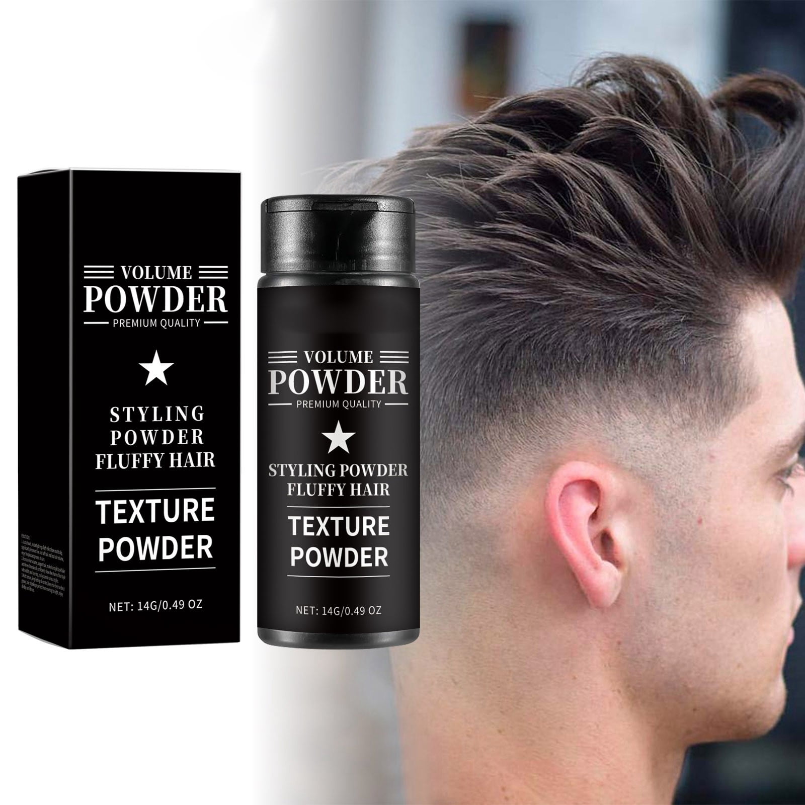 Hair fibers texturizing powder volumizing styling powder thickening
