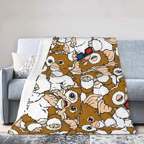 Glamour gizmo Style-86 Ultra-Soft Micro Warm Fuzzy Fleece Blanket Throw Gift Decoration For Home Car Camp Office 60"x50"