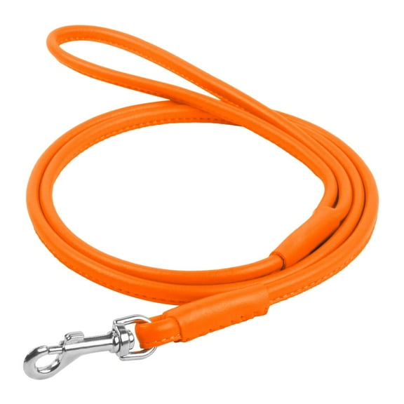 Glamour rolled leather dog leash