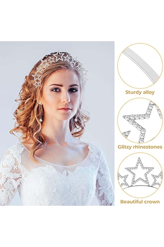GlamourGal Star Headband Five Pointed Star Alloy Hair Accessory For Festive Occasions Elegant And Sparkling Design Km Headband Yoga Fashion Little Headbands Vac Seen Band Hair Band Wire Head