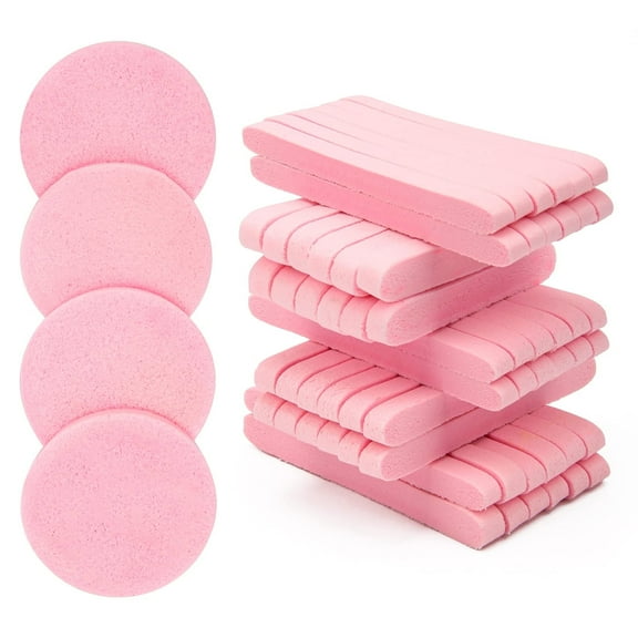 120 Pcs Facial Sponge Compressed, Face Cleansing Sponge Estheticians Compressed Makeup Facial Sponge Round Wash Face Sponges
