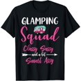 thumbnail image 1 of Glamping Squad Funny Matching Family Girls Camping Trip T-Shirt Black X-Large, 1 of 4