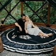 thumbnail image 1 of Glamplife Outdoor Rug Waterproof 10ft | Round Plastic Straw Rug for Patio | Reversible RV Rug Carpet Circular Camping Mat | Area Rugs for Patio Camping Rv Picnic Backyard Deck Balcony Porch Beach, 1 of 6