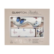 Glampton Slumber Satin Beauty Sleep Set, Butterfly, 3-Piece Set with Pillowcase, Eye Mask, and Scrunchie