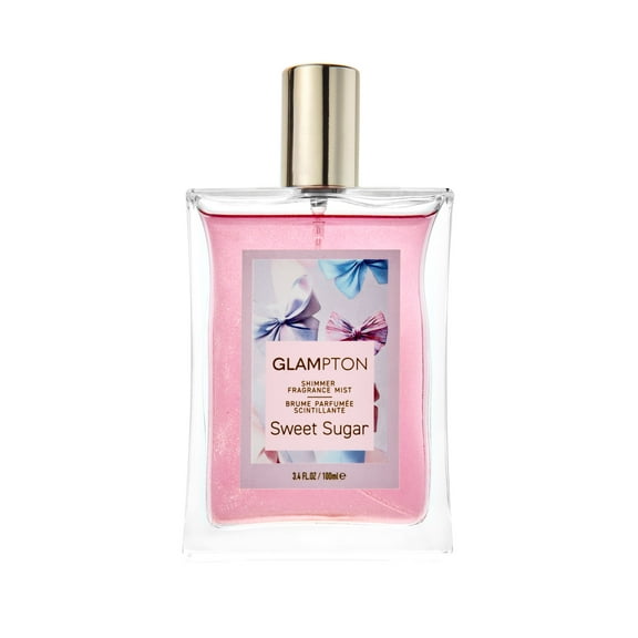 Glampton Sweet Sugar Shimmering Fragrance Mist Body Spray for Women, 3.4 fl oz