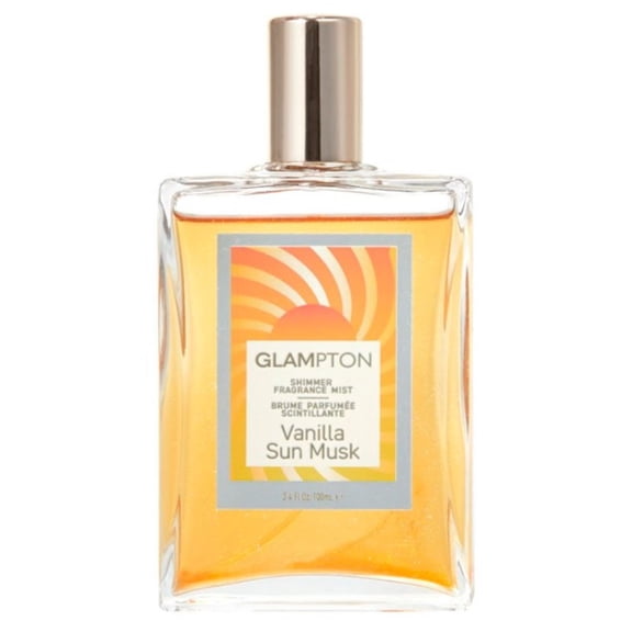 Glampton Vanilla Sun Musk Shimmering Fragrance Mist, Body Spray for Women, 3.4 fl oz