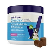 Vetnique Glandex Daily Prebiotic & Probiotic for Dogs, Gut & Immune Support Chews, 60ct