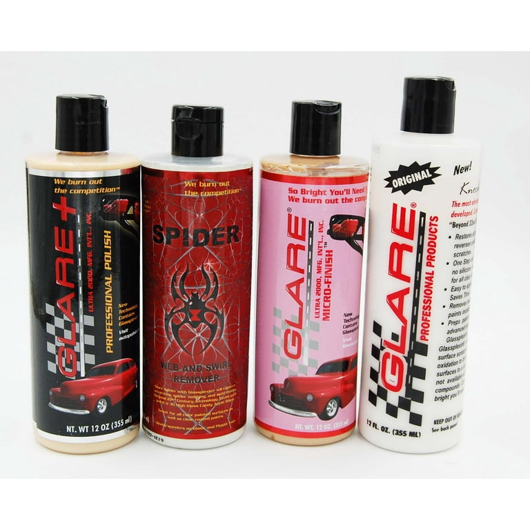 Glare Polish Winner s Circle 4 Pk Compound Swirl Remover Shine Sealant