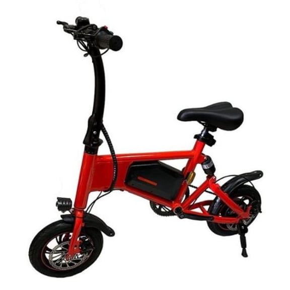 GlareWheel EB-X5 Foldable Electric Bike - Red