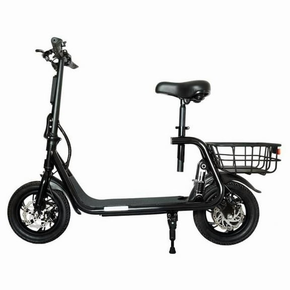 GlareWheel EB-C1PRO Folding Electric Moped - High Speed City Commuting Electric Scooter with Seat