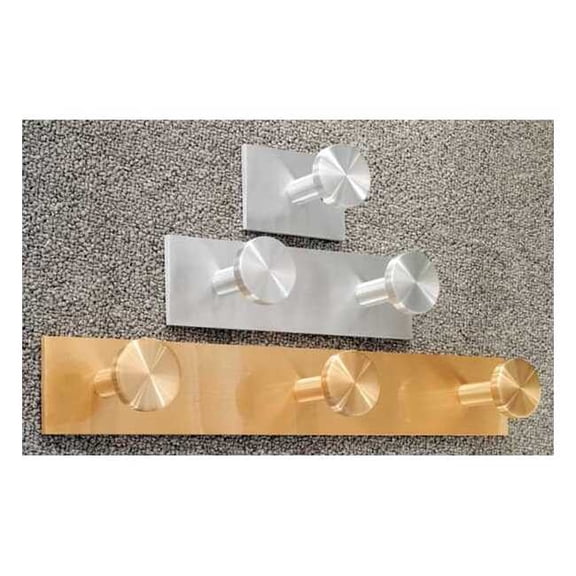 Glaro Garment Hook Rack,3 1/2 in W,Aluminum D1SA