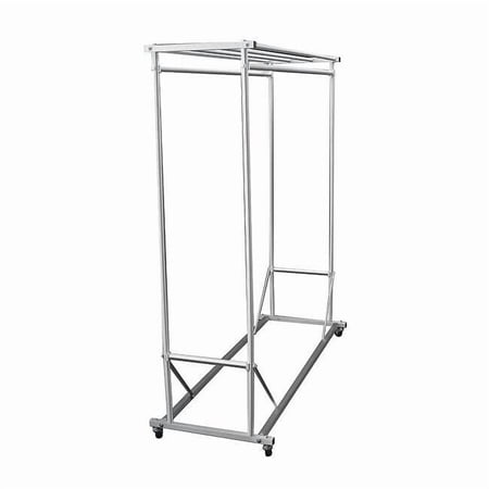 Glaro Garment Rack,60 in W,Satin Aluminum 135-5SA