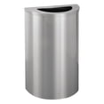 thumbnail image 1 of Glaro Trash Can,Half Round,14 gal.,Silver 1891-SA-SA-WM189, 1 of 1
