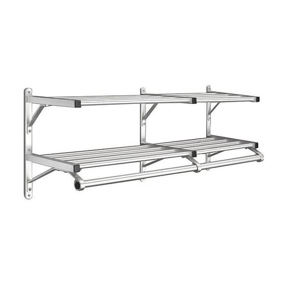 Glaro Wall-Mount Garment Rod,36 in W 502-36SA