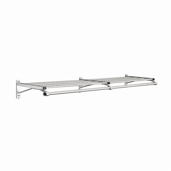 Glaro Wall-Mount Garment Rod,72 in W 501-72SA