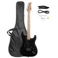 thumbnail image 1 of Glarry 22 Frets Basswood Beginner Electric Guitar with Accessories, Black, 1 of 8