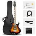 "Glarry 37"" Electric Guitar Set with Amplifier, Bag, Strap for Adults