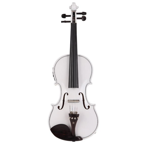Glarry 4/4 Solid Wood EQ Violin with Case, Bow, Strings, Shoulder Rest, Electronic Tuner, Connecting Wire